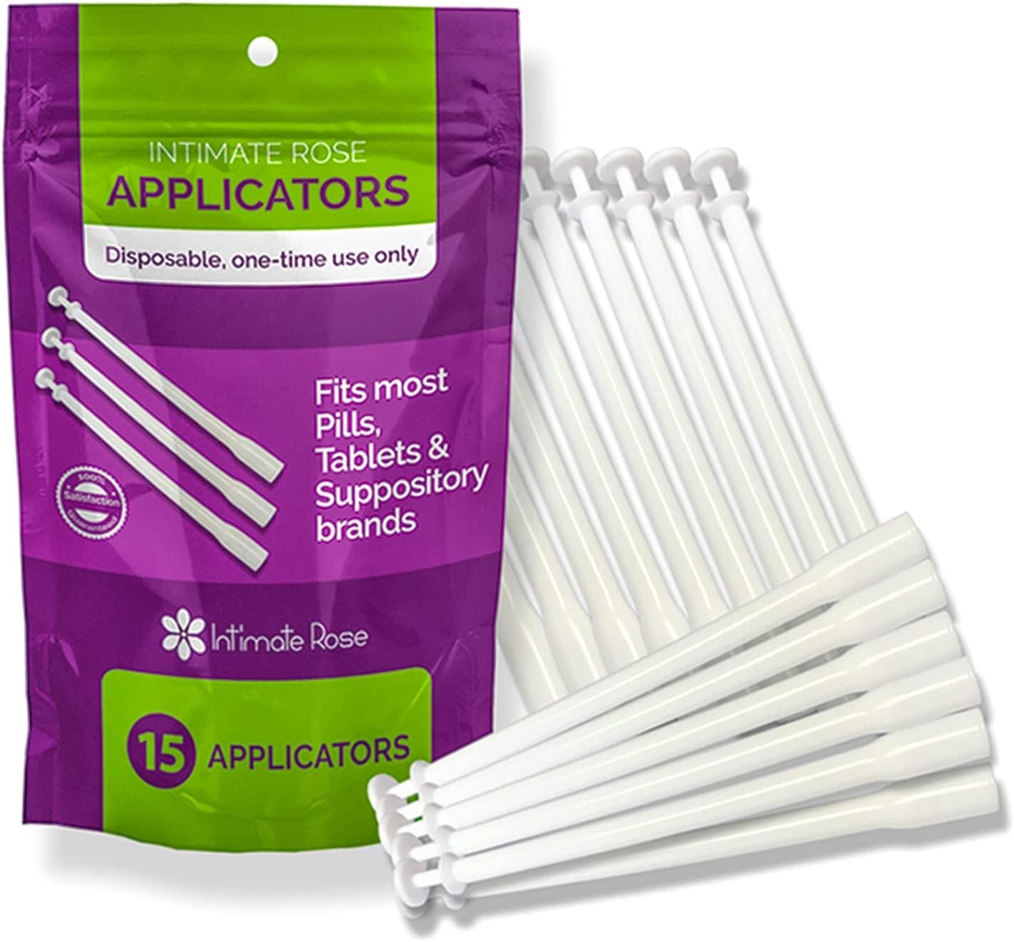 15 Count Vaginal Suppository Applicator - Fits Most Boric Acid Sup