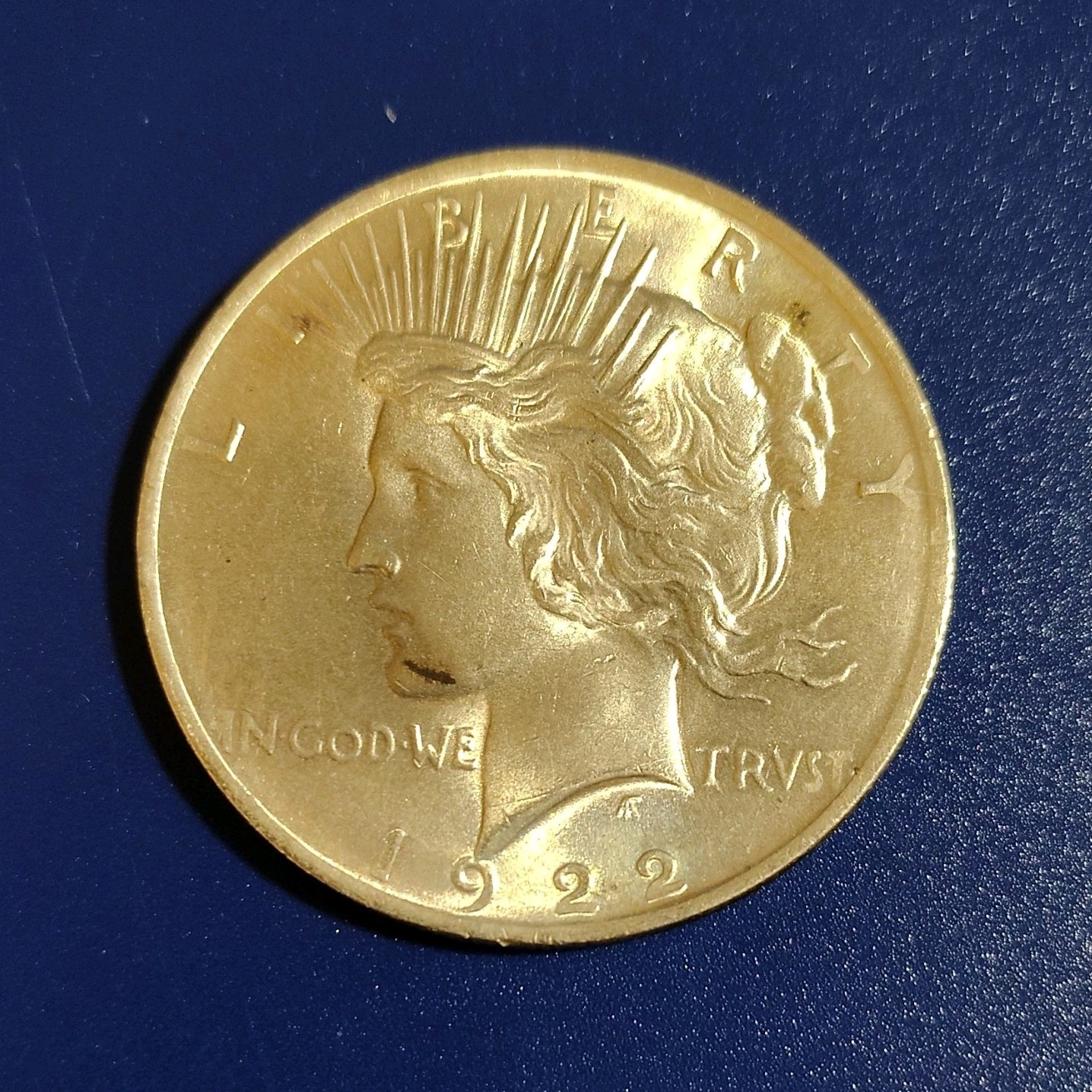 1922 Peace Dollar $1 Silver Coin 0.9 Fineness Circulated Business Strike 10256