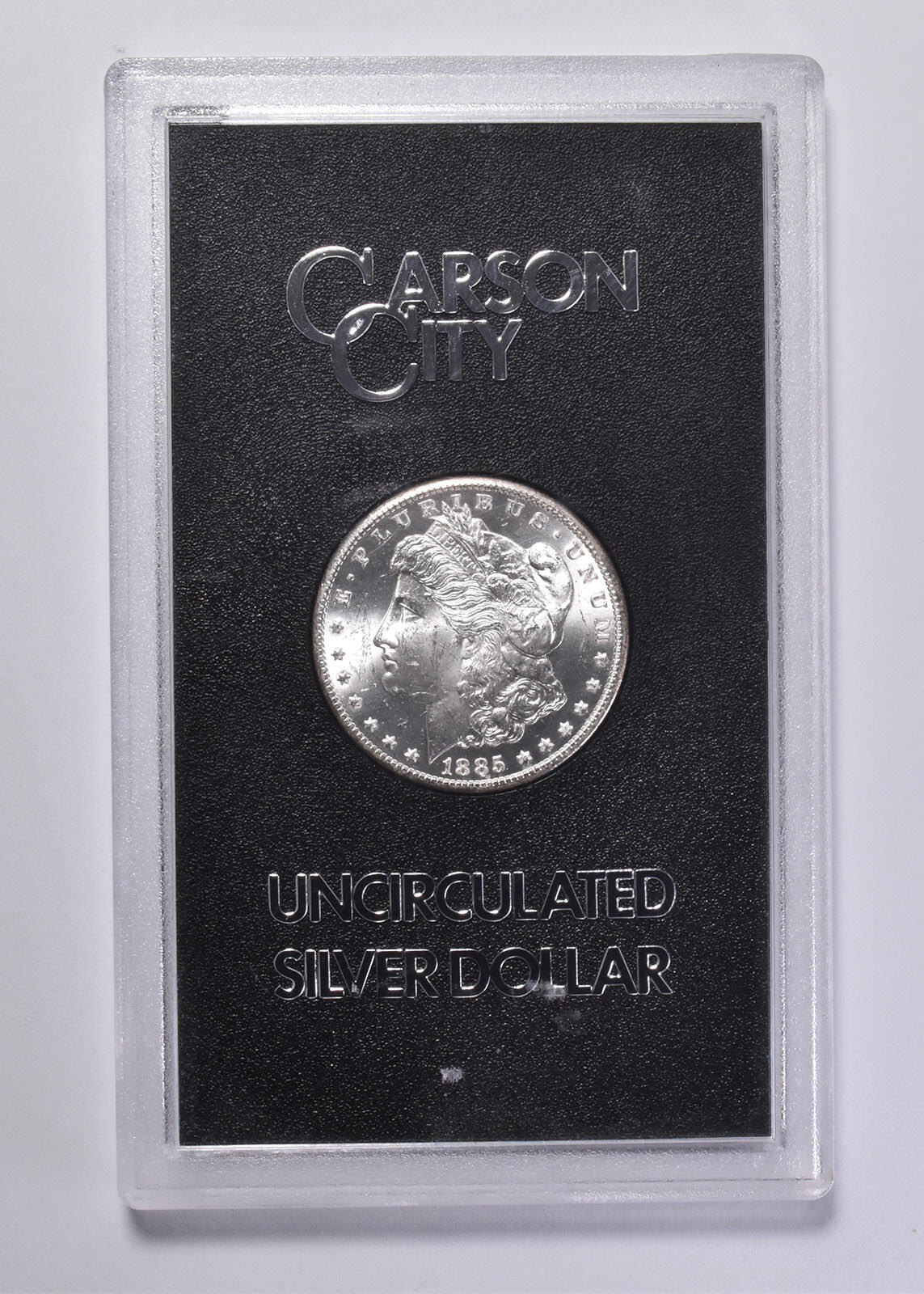 1885-CC GSA Morgan Silver Dollar - Gem Unc Coin w/ Box and COA