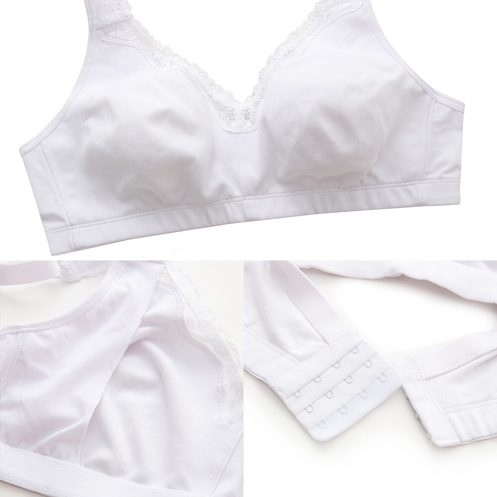Womens Plus Size Wireless Bra Support Comfort Full Coverage Unlined No Underwire