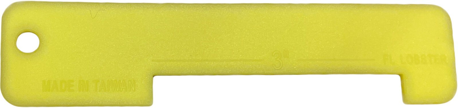 Lobster Gauge for Florida Spiny Lobsters - Yellow Plastic High Viz