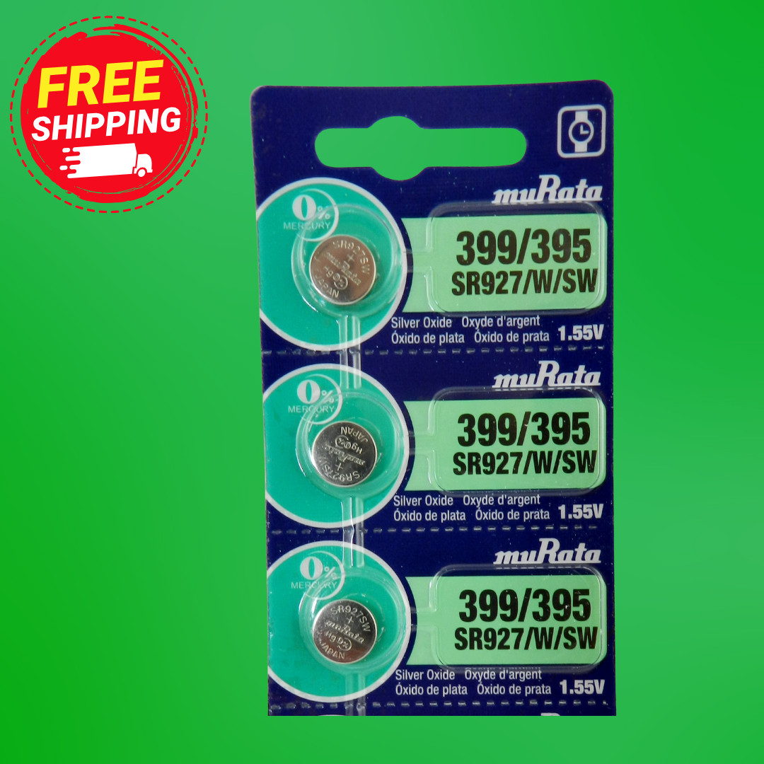 Murata / Sony 395 SR927SW Watch Battery (Exp 2028)  3Pcs