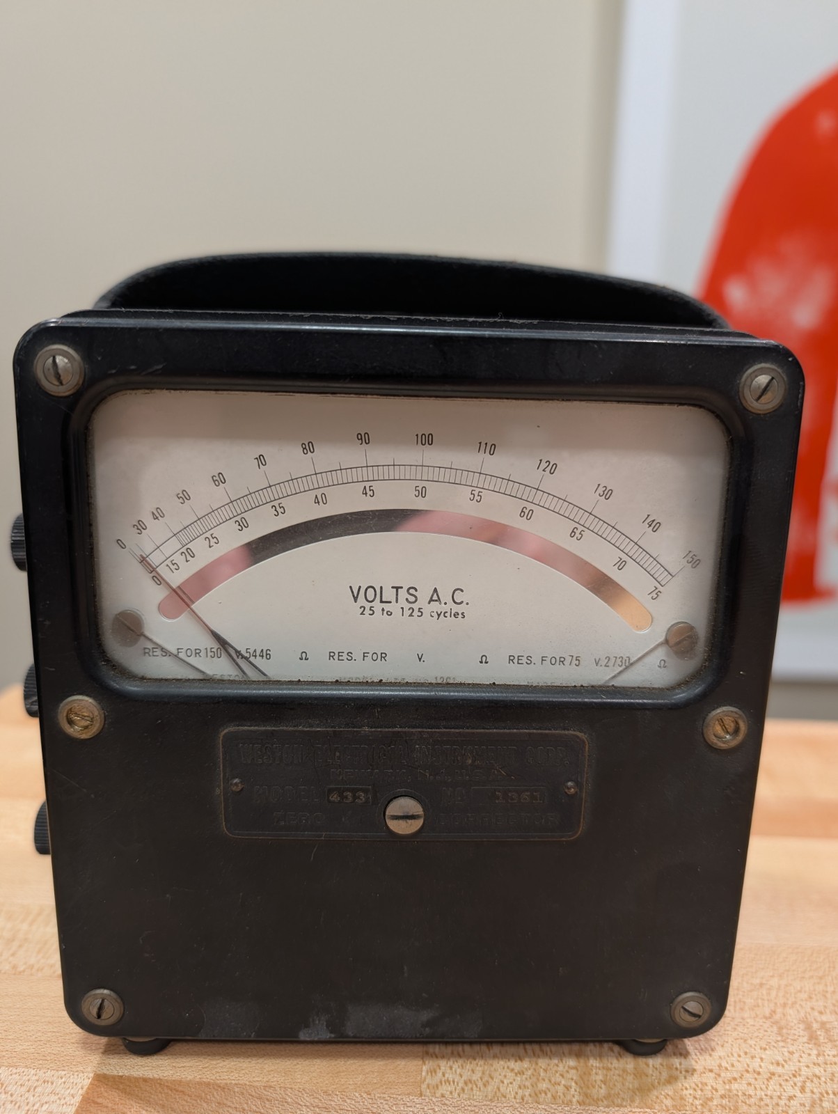 Weston Model 433 AC Volt Meter