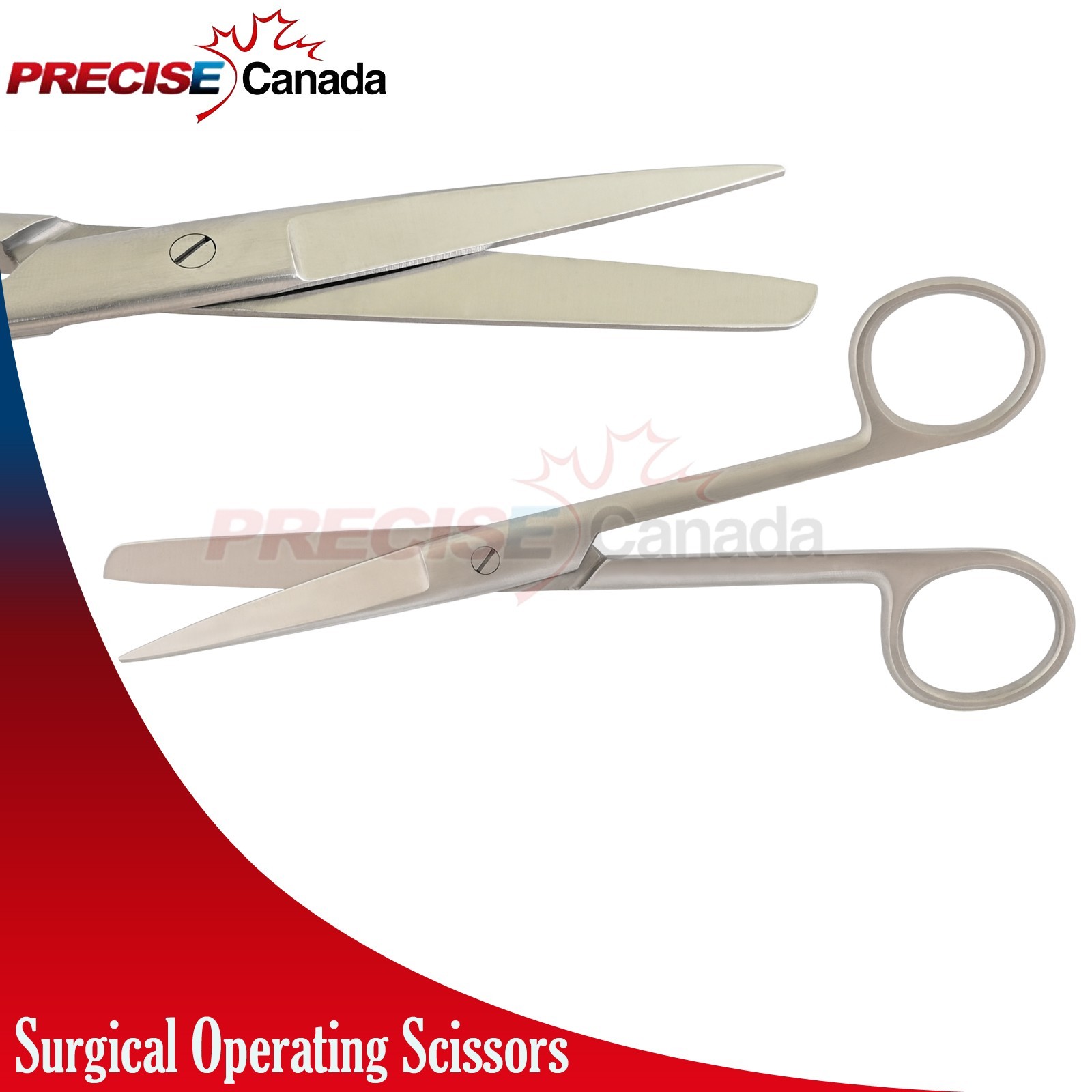 2 Pcs Operating Scissors 4.5" + 5.5" Straight Sharp Blunt Surgical Instruments
