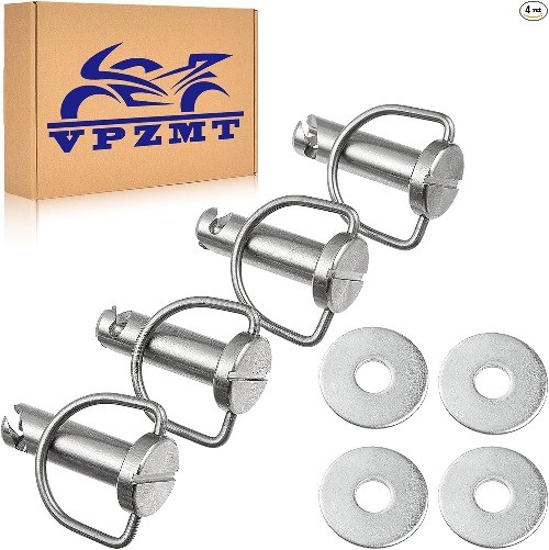 1/4 Turn with Washers, Saddlebag Mounting Pin Bolts/Saddle Bag Fasteners Pins fo