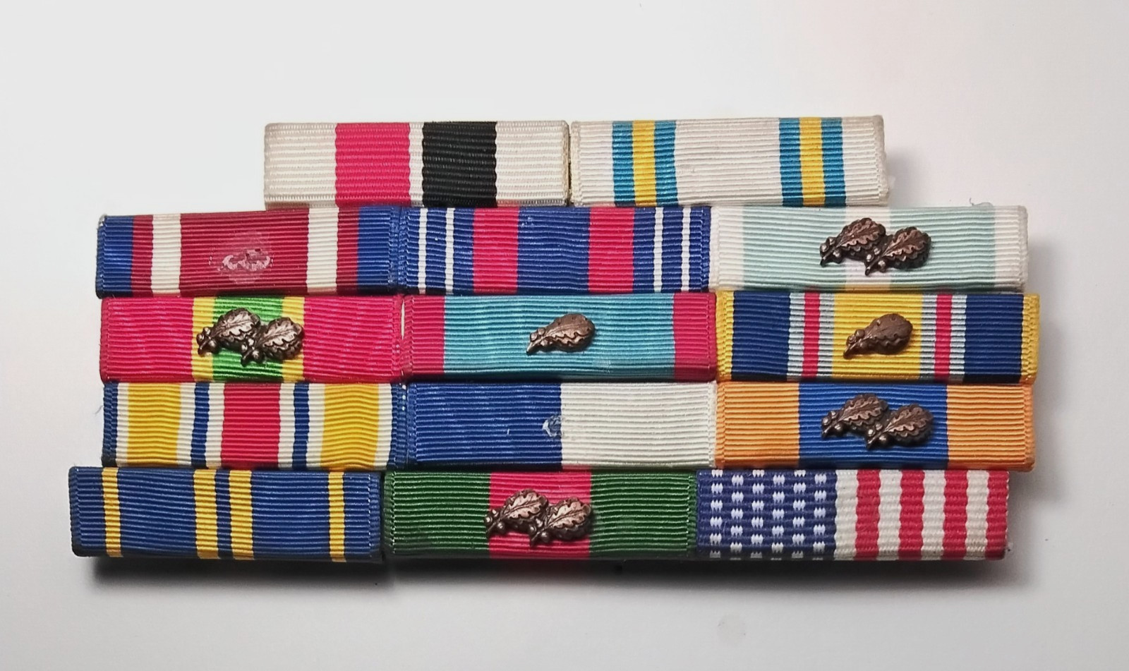 U.S. Ribbon bar with 14 Ribbons, 1970 & 80, Buy now for $42.00 + $5.00  shipping