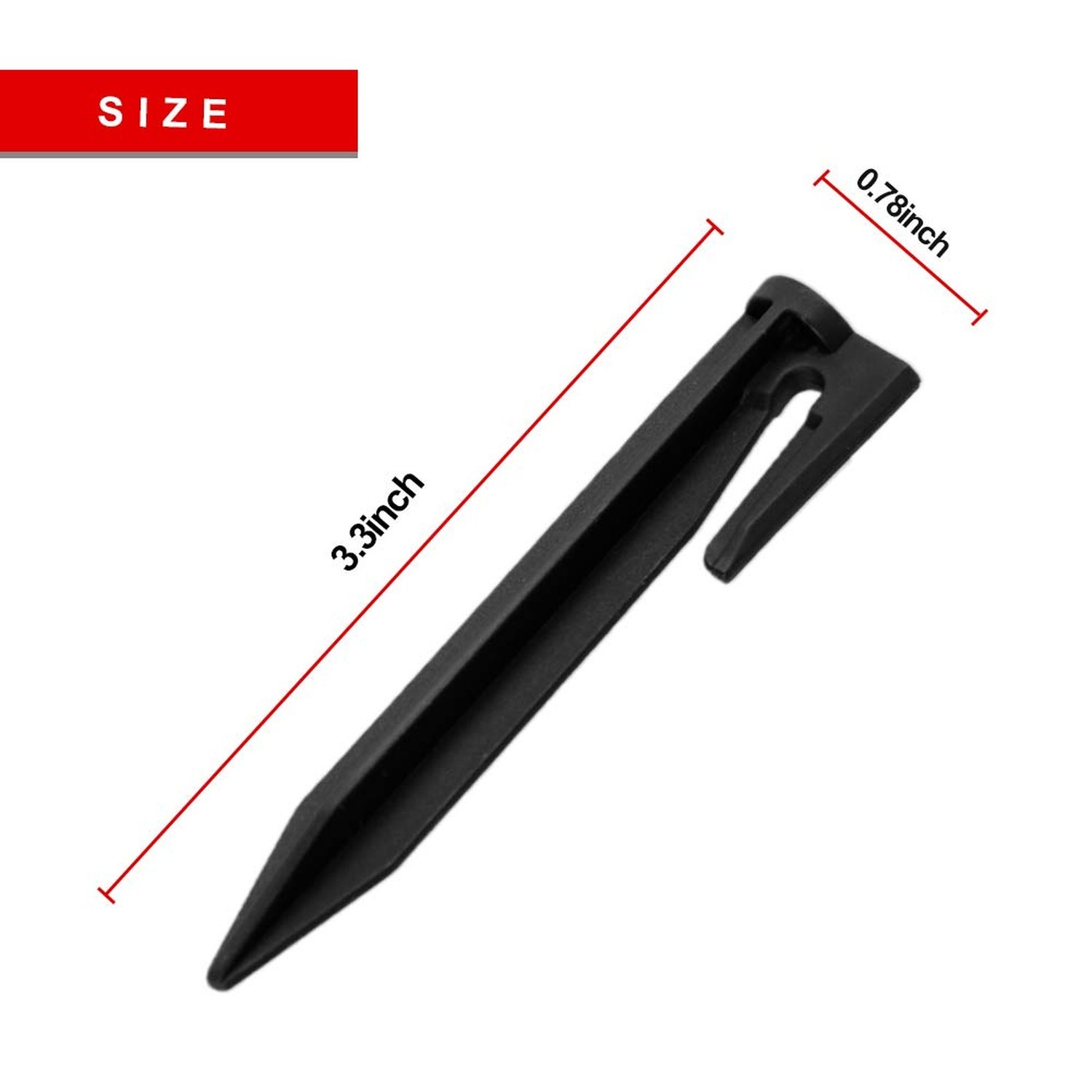 (100 Pcs) 3.3’’ Lawn Stake Kit Insert into Soil to Fix The Marginal