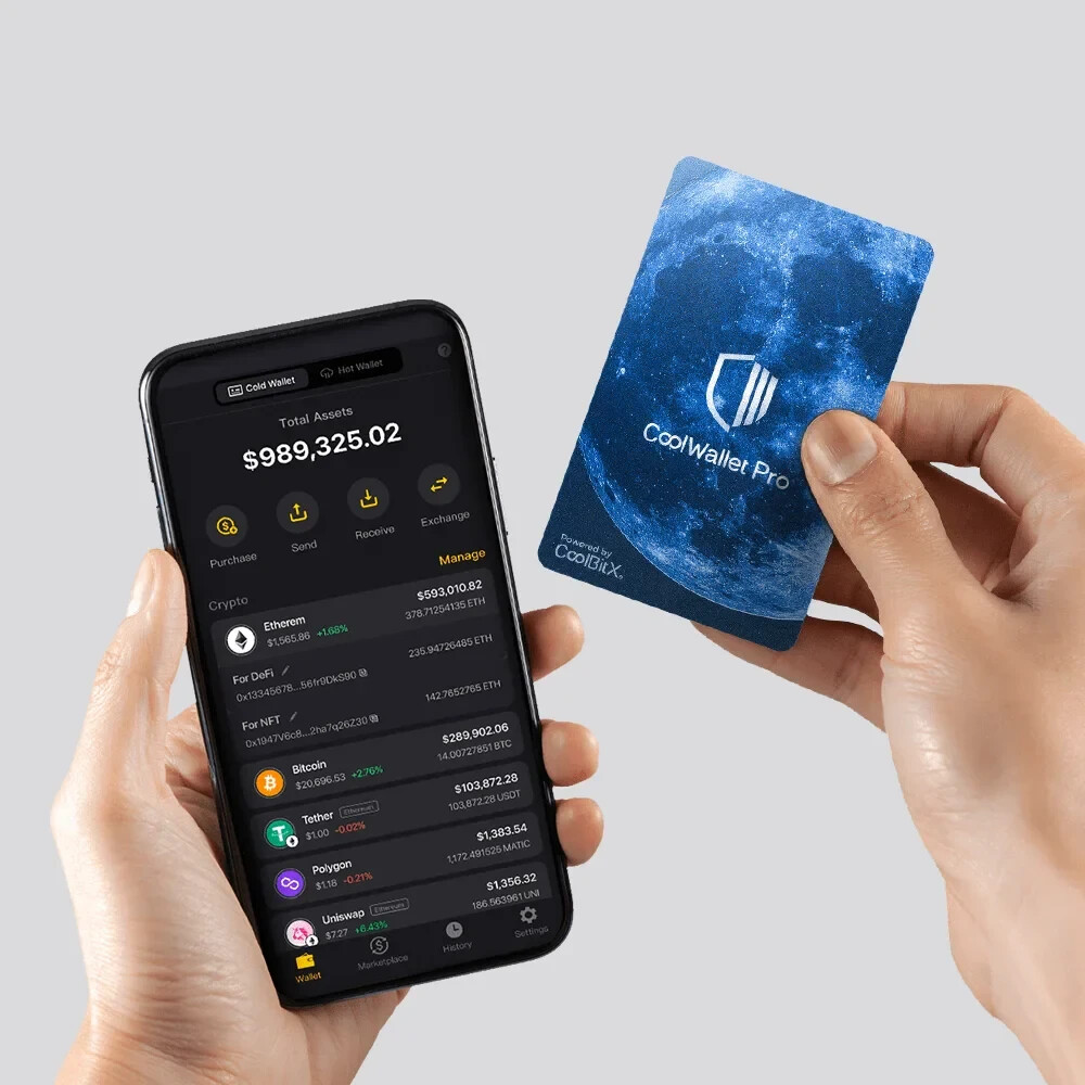 CoolWallet Pro - Credit Card Sized EAL6+ Crypto Wallet