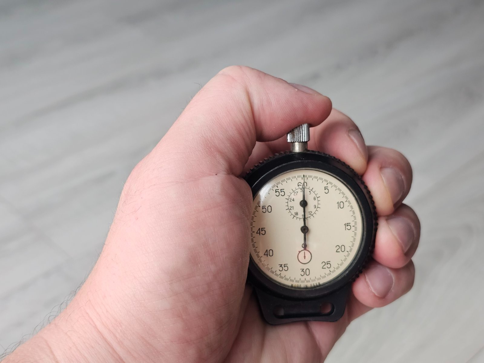 Vintage Soviet Mechanical Stopwatch | USSR Made Sports Timer