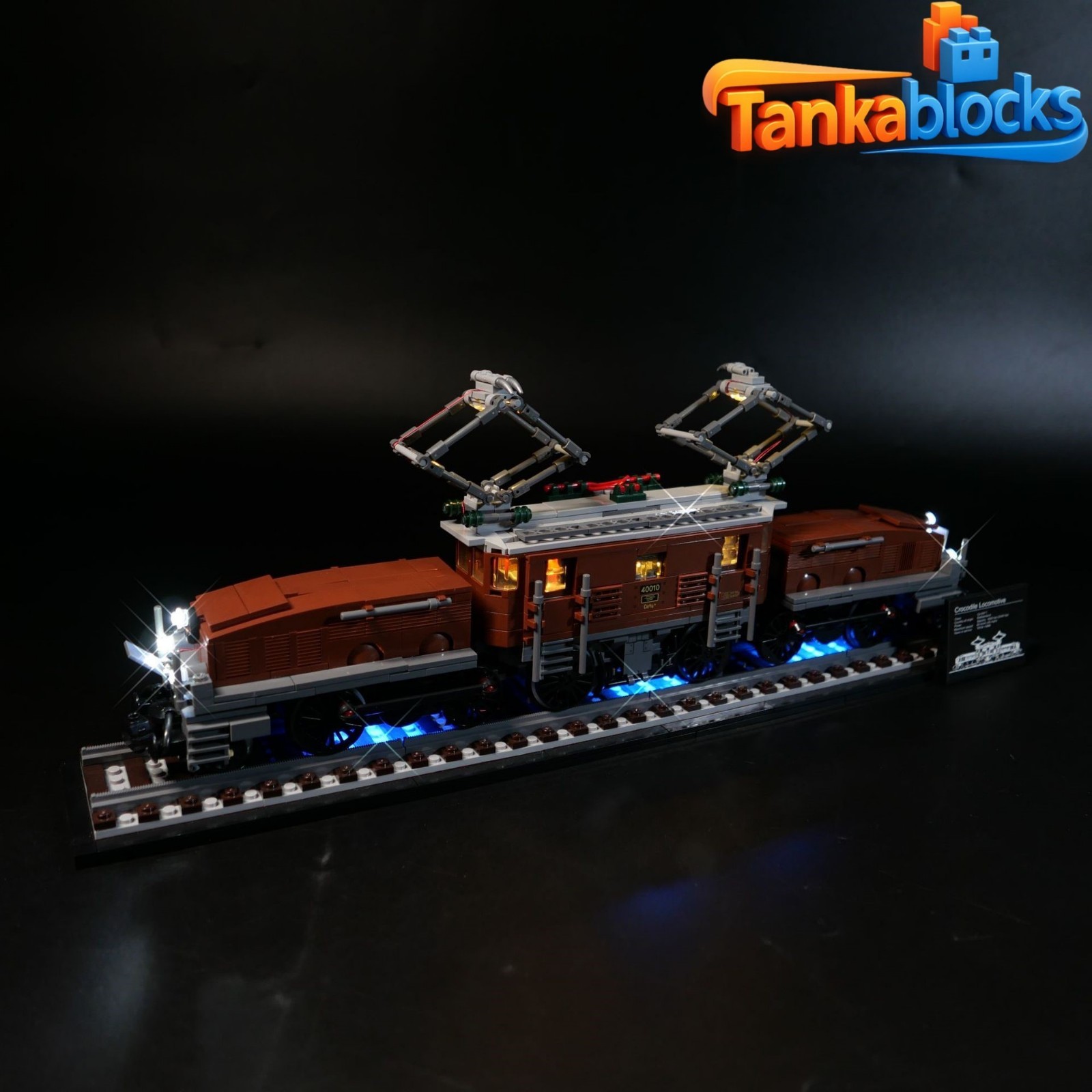 LED Light Kit for Crocodile Locomotive - Compatible LEGO® 10277 Set (Standard)