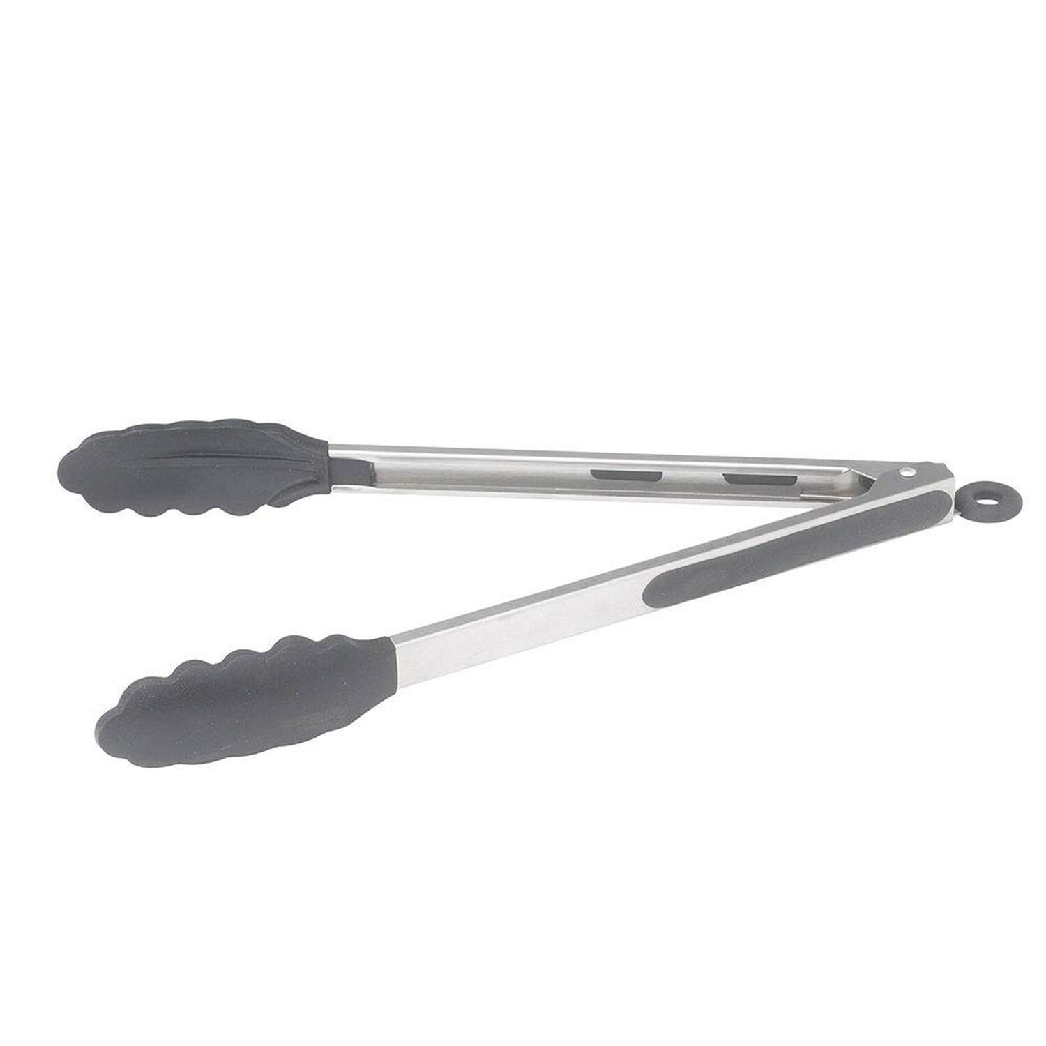 Winco Utility Tong with Rubber Tip and Locking Clip, Inch, 12 In (1-Pack), St...