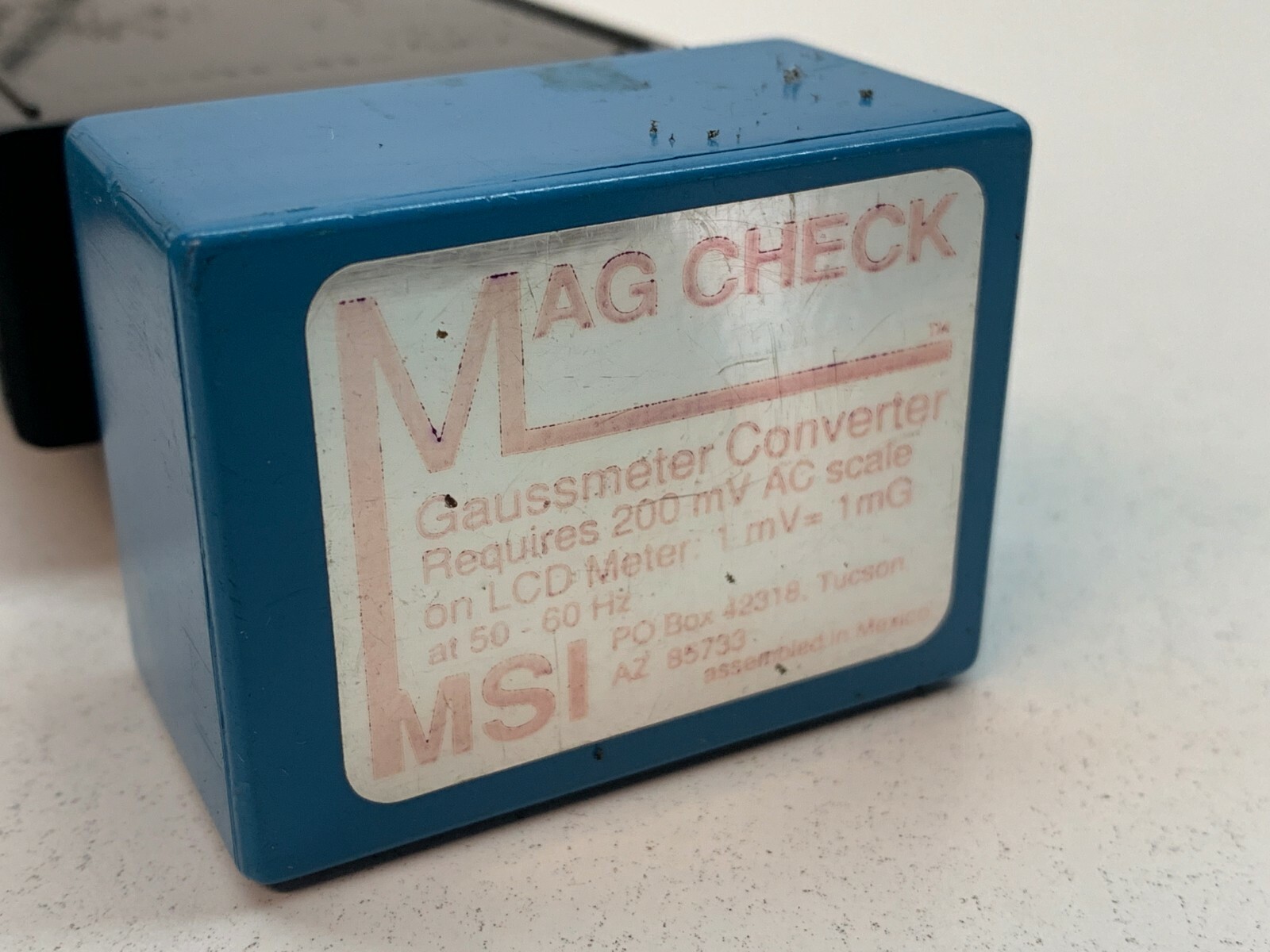 Magnetic Sciences MSI-20 Multi Meter with MAG CHECK Guassmeter Converter