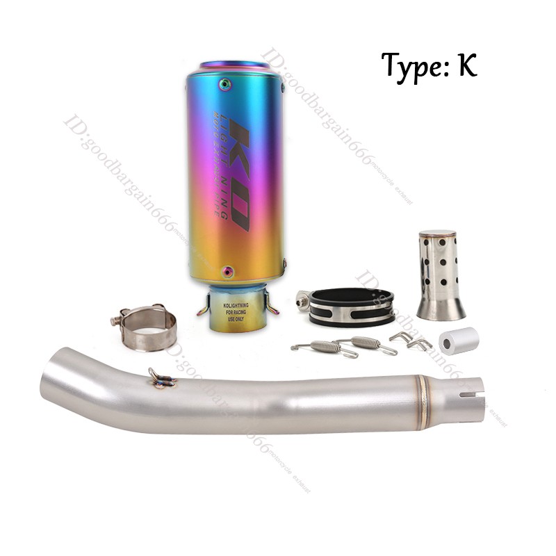 For Honda CBR250R 2011-2016 Exhaust Tips Motorcycle Mid Muffler Pipe DB Killer