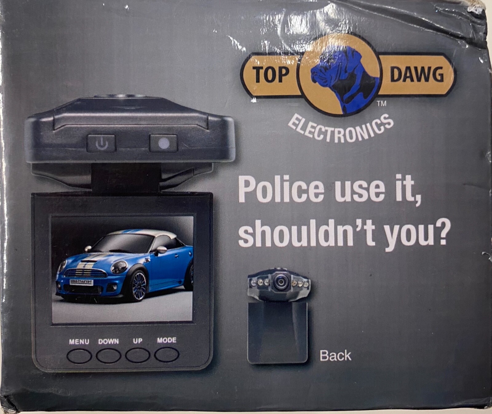 Top Dawg Electronics HD DVR Dash Cam (TDDCAM-01)