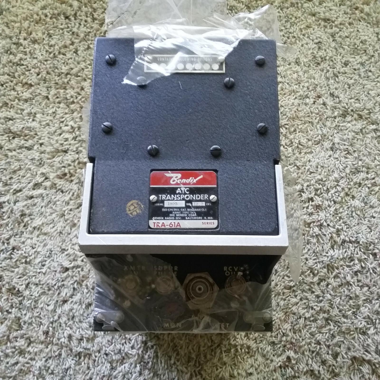 Bendix TRA 61A Transponder, sn 1995