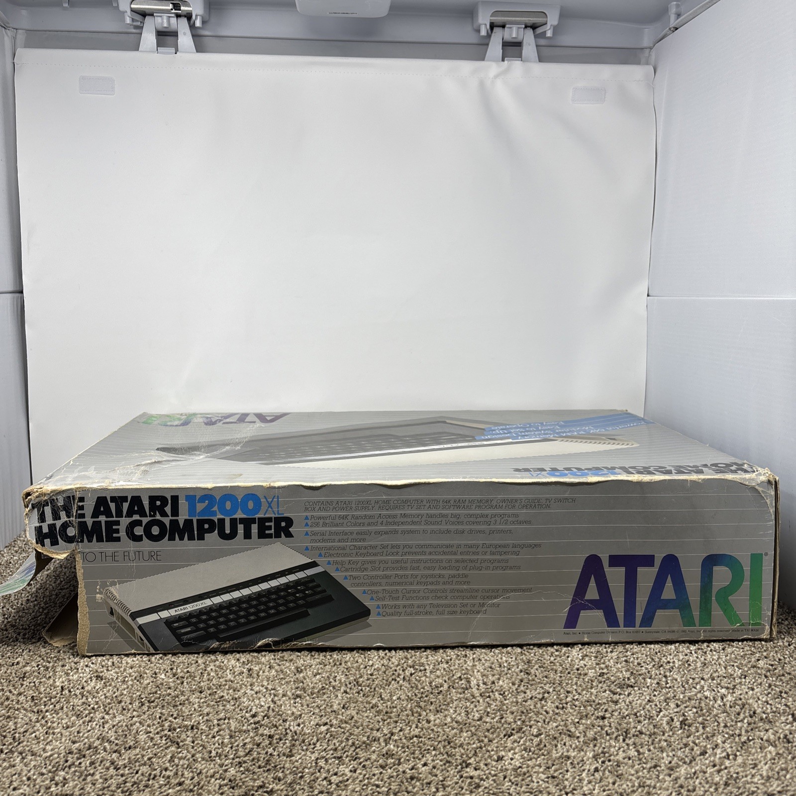 ATARI 1200XL Vintage Home Computer Tested And Working With Original Box