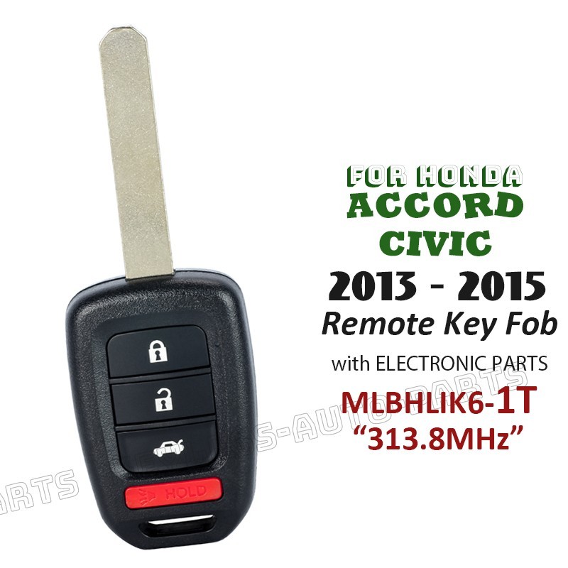 for Honda Accord Civic 2013 2014 2015 OEM Parts Remote Key Fob 35118-T2A-A20