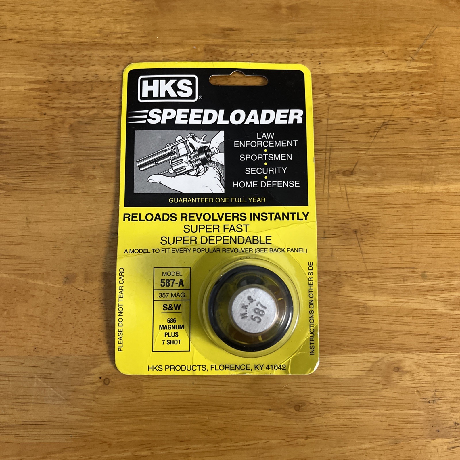 NEW HKS Speed Loader fits 7 shot .357 S&W 686, Taurus 617, Ruger GP100 -587A