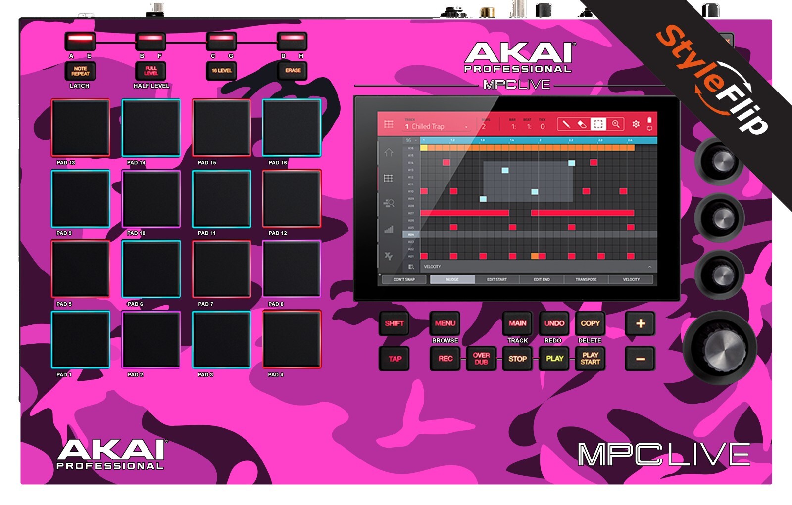 AKAI MPC Live Skin | Pink Camo | Protective Decal | StyleFlip Skins