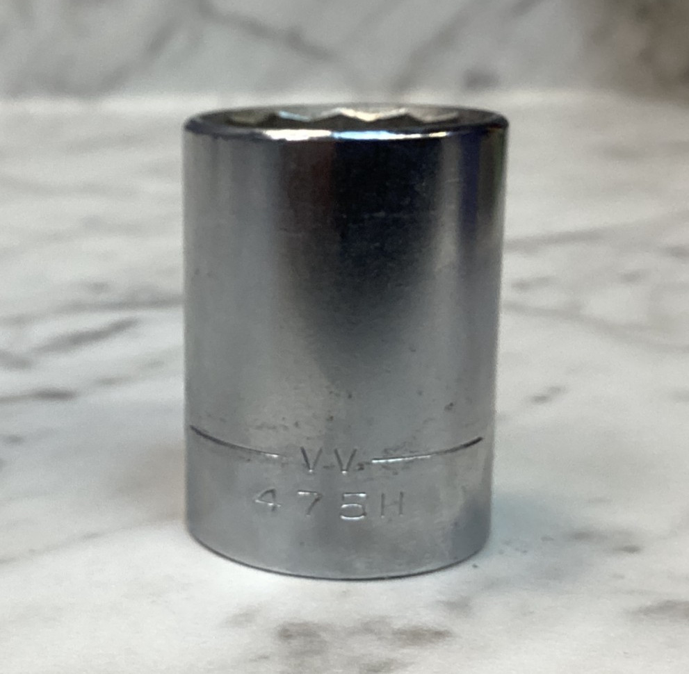 CRAFTSMAN 47511 -VV- 13/16 12 Point 1/2 Drive Shallow Socket