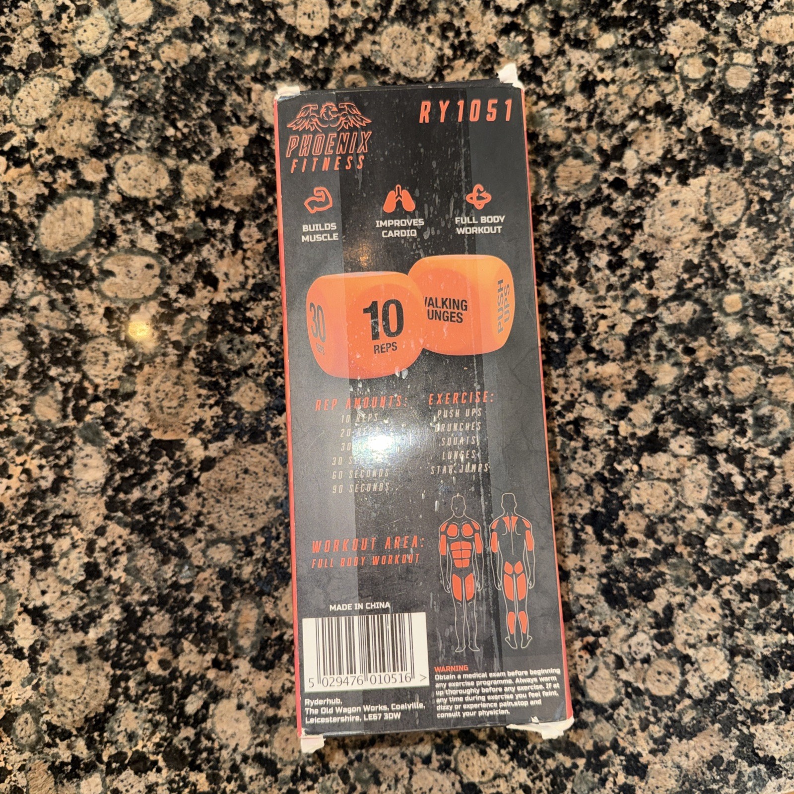 Exercise Dice - Workout Dice Game for Cardio, HIIT Training and Exercise Classes
