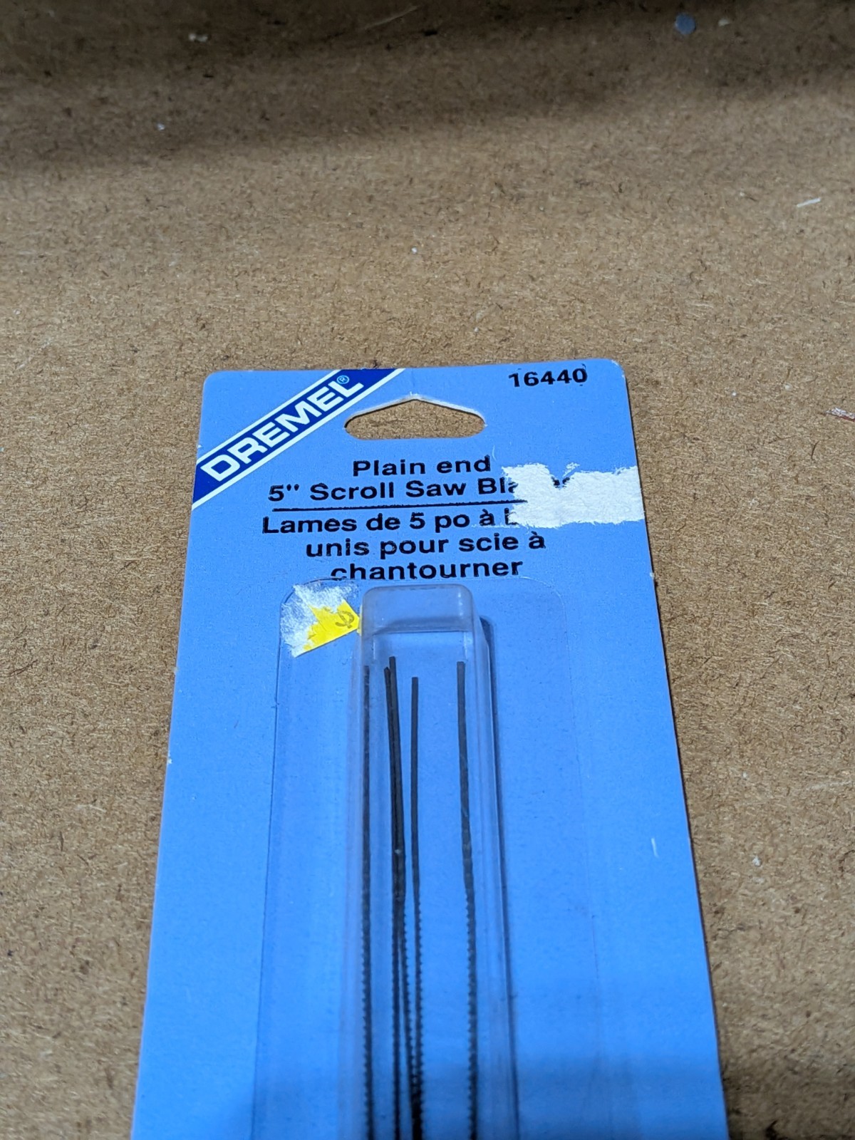 Dremel - #16440 - Plain End 5" Scroll Saw Blades - 5 Pieces - NOS