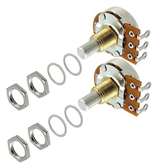 BOURNS PDB241-GTR02-254B0 (Pack of 2), 250K Short (3/8" Bushing) Solid Shaft