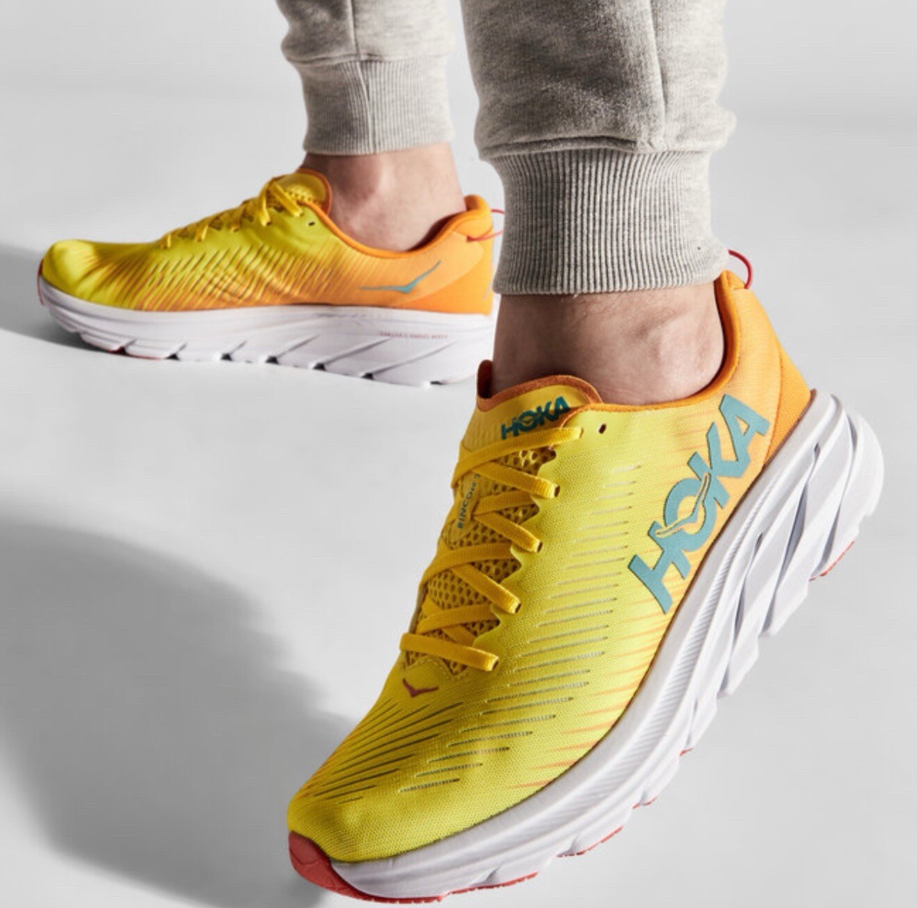 Hoka One One Men's Rincon 3 Yellow Running Shoes Outdoor Sneakers Gym Trainers