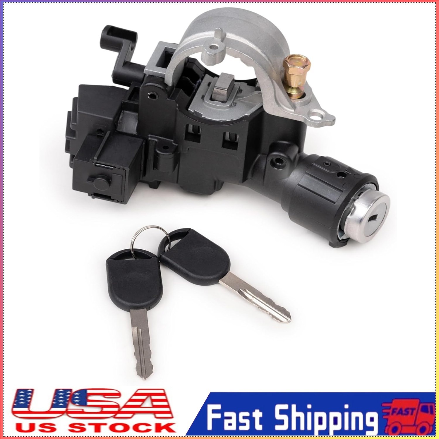 Ignition Lock Cylinder Assembly For 08-11 Ford Focus Escape Mercury W/ Chip Keys