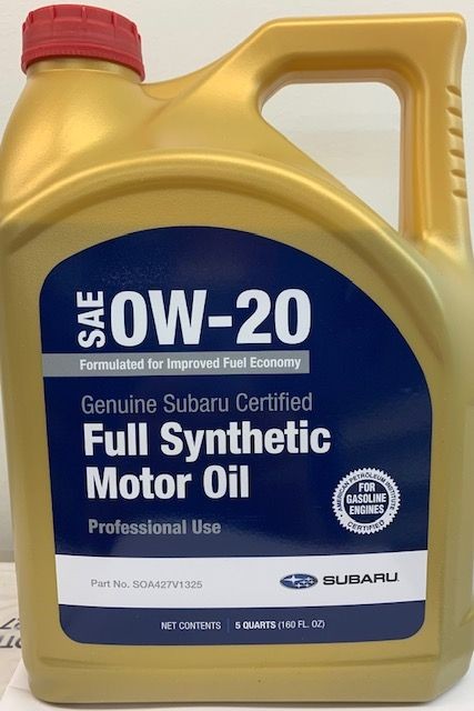 Genuine Subaru 0W-20 Synthetic Motor Oil - 5 Quarts SOA427V1325