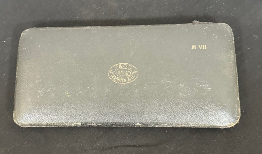 Antique Maho Draughtsman Instrument Set Technical Drawing Engineer Architect
