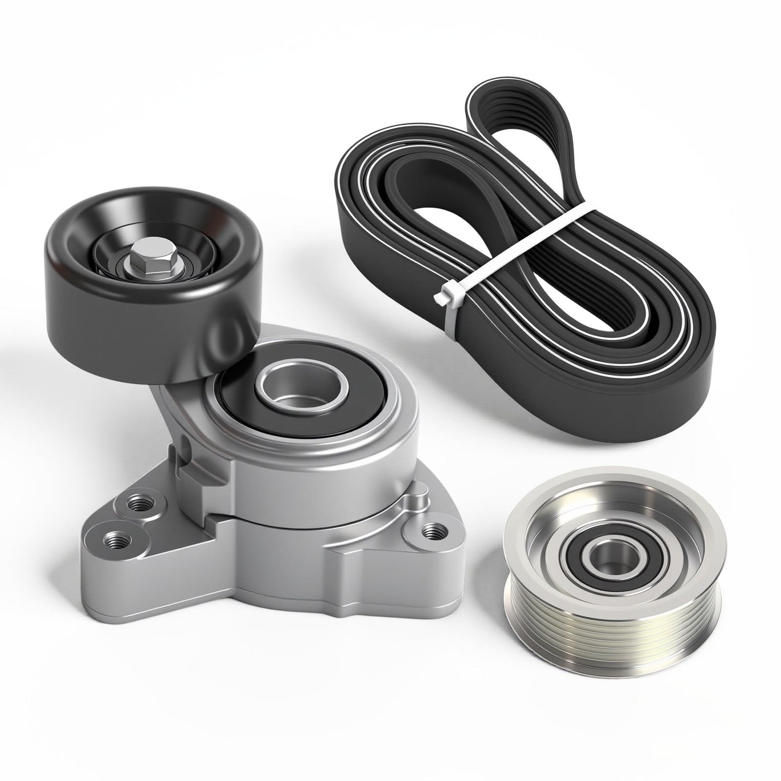 Complete Serpentine Belt Tensioner Pulley Kit Fit for Honda Civic 2006-2011 2...