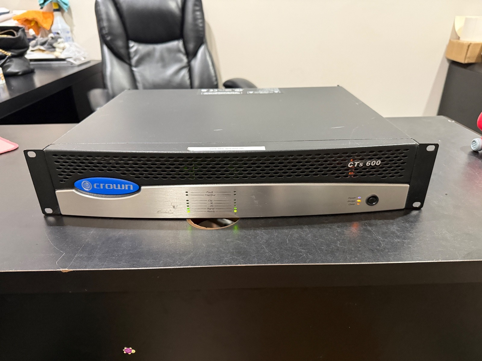 Crown CTs 600 GCTS600 300W 2-Channel Power Amplifier w/ BBY PIP2 Card