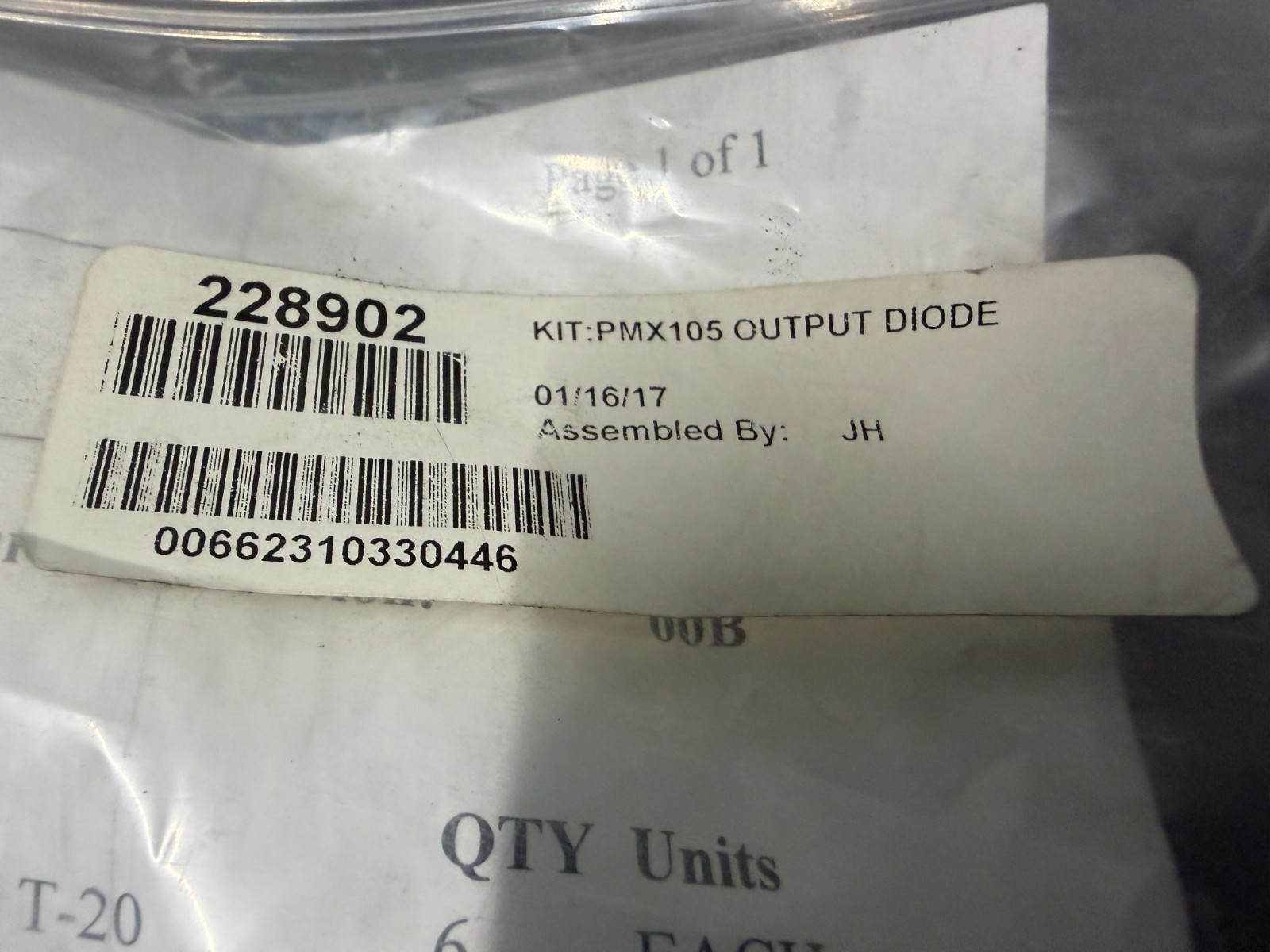 228902, Hypertherm Kit, PMX105 Output Diode