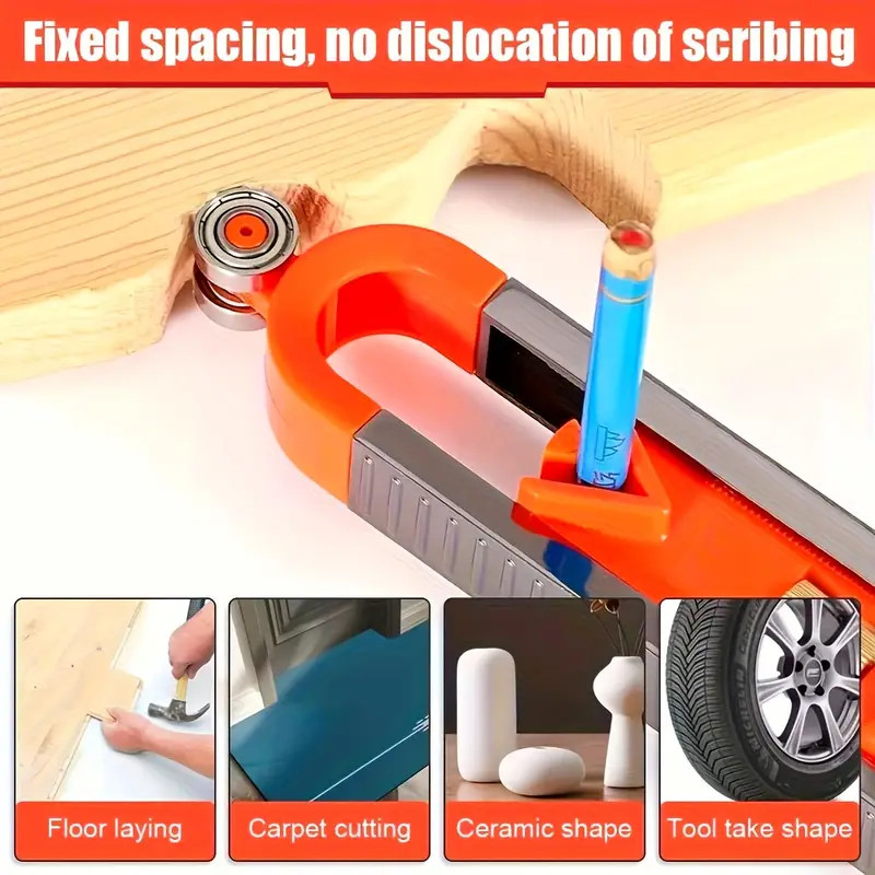 Precision Woodworking Contour Gauge Lockable Irregular Curve Tool DIY Project