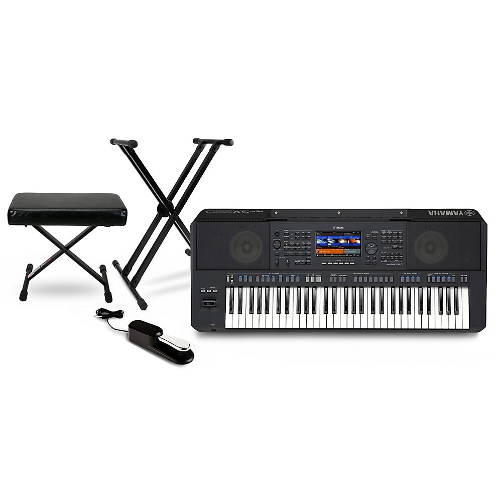 Yamaha PSRSX920 61Key HighLevel Arranger Keyboard Essentials Bundle
