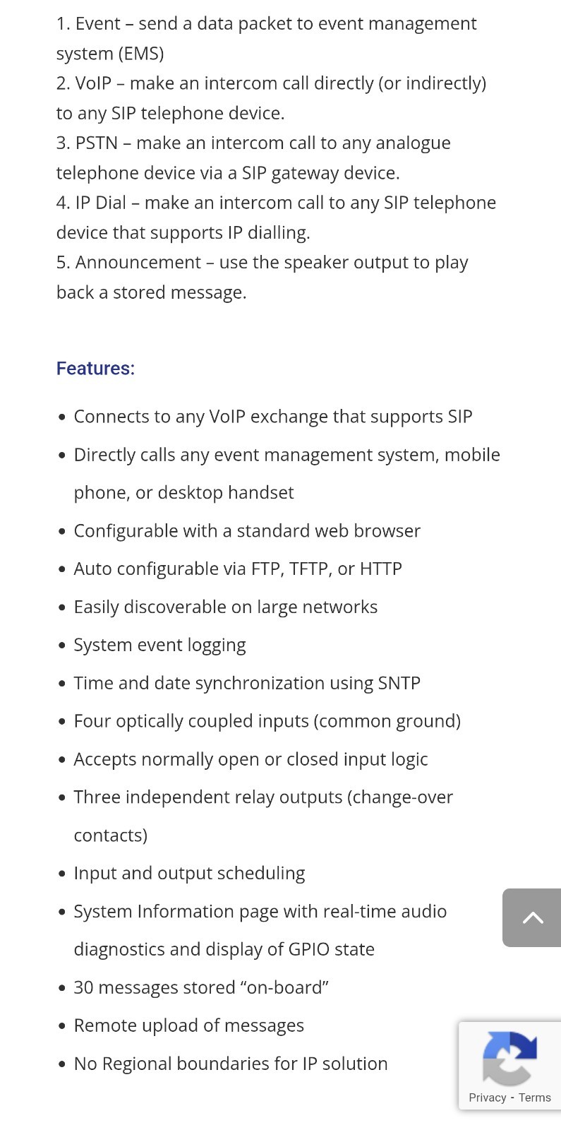 SecureIntercom 800B VOIP Module