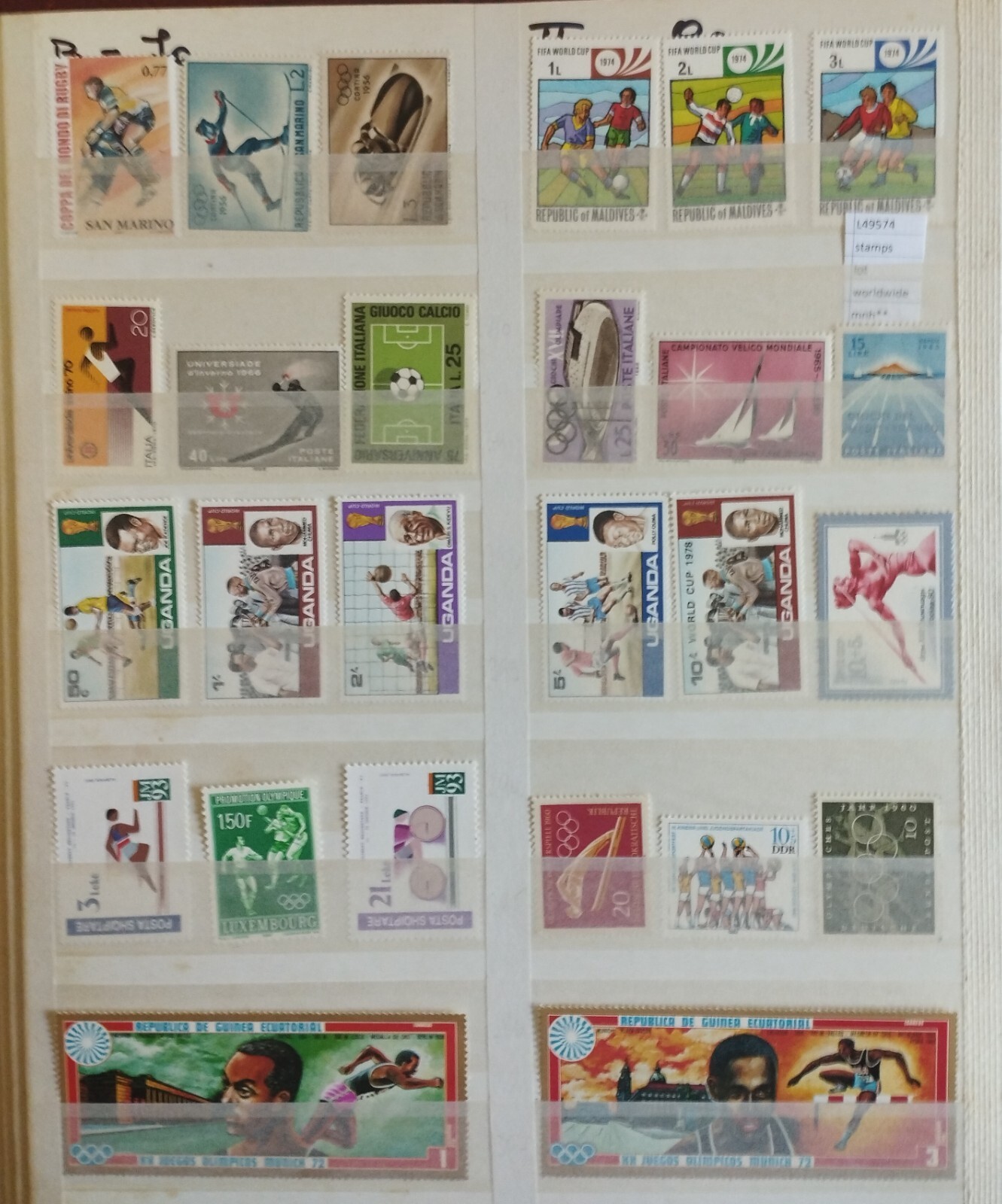 STAMPS LOT WORLDWIDE SERIES SPORT  MNH**  (L49574)