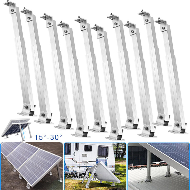Adjustable Solar Panel Tilt Mount Brackets  Wall Roof Boat Mounting Kit System