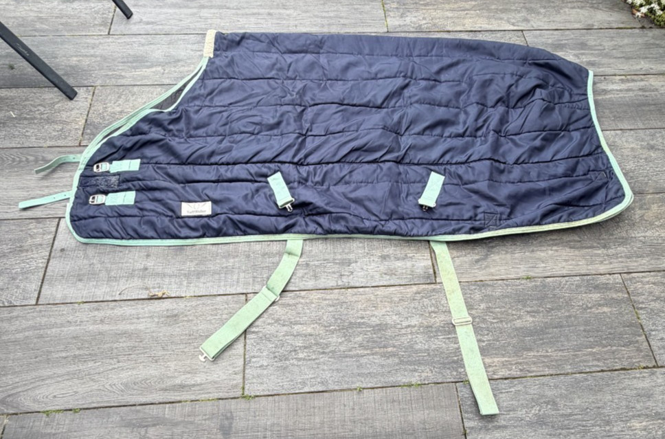 TuffRider Kozy Komfort Stable Horse Blanket, Navy, 78-in