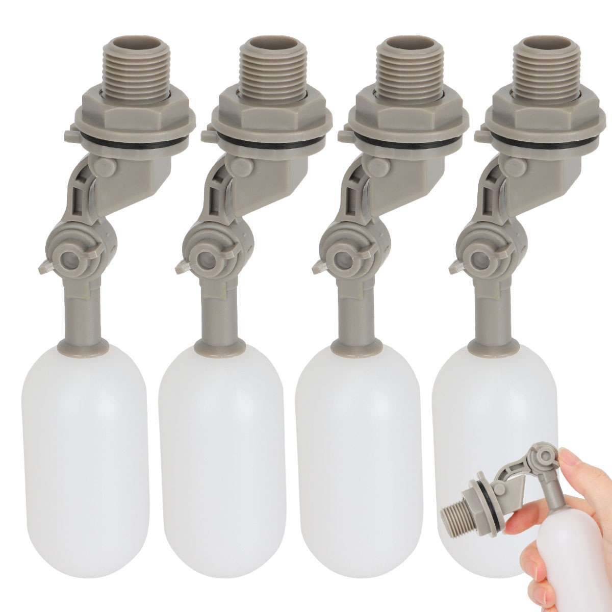 4x Water Float 1/2" Automatic Shut Off Valve Quick Connctor Tank Overfill Stop
