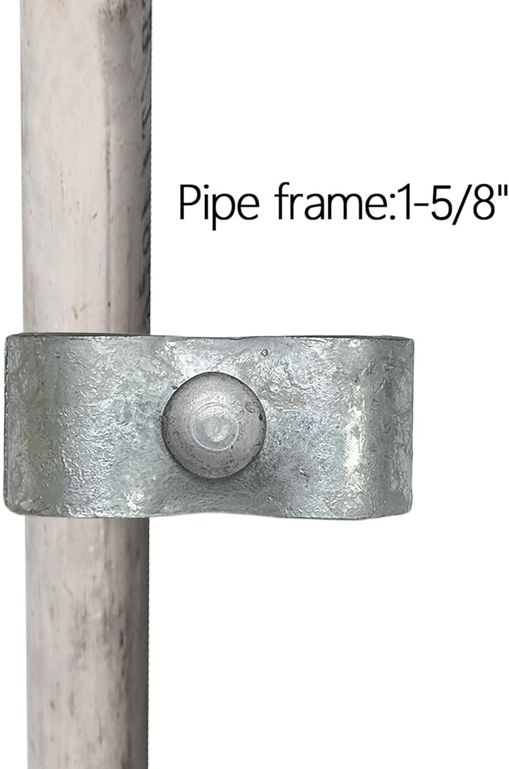 8 Set 1-5/8" Galvanized Steel Saddle & Kennel Clamps for Pipe Panel Frames