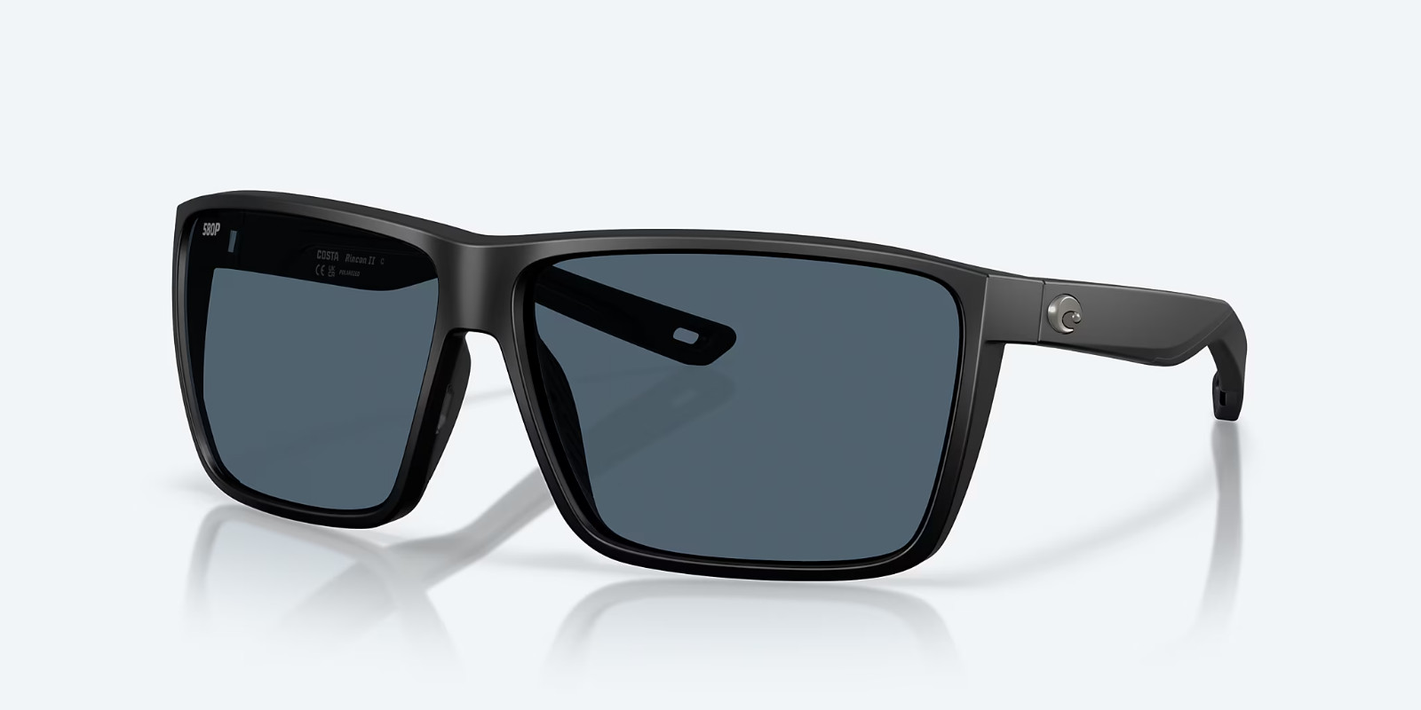 Costa Del Mar Sunglasses Rincon II Matte Black Frame / Gray 580P POLARIZED Lens