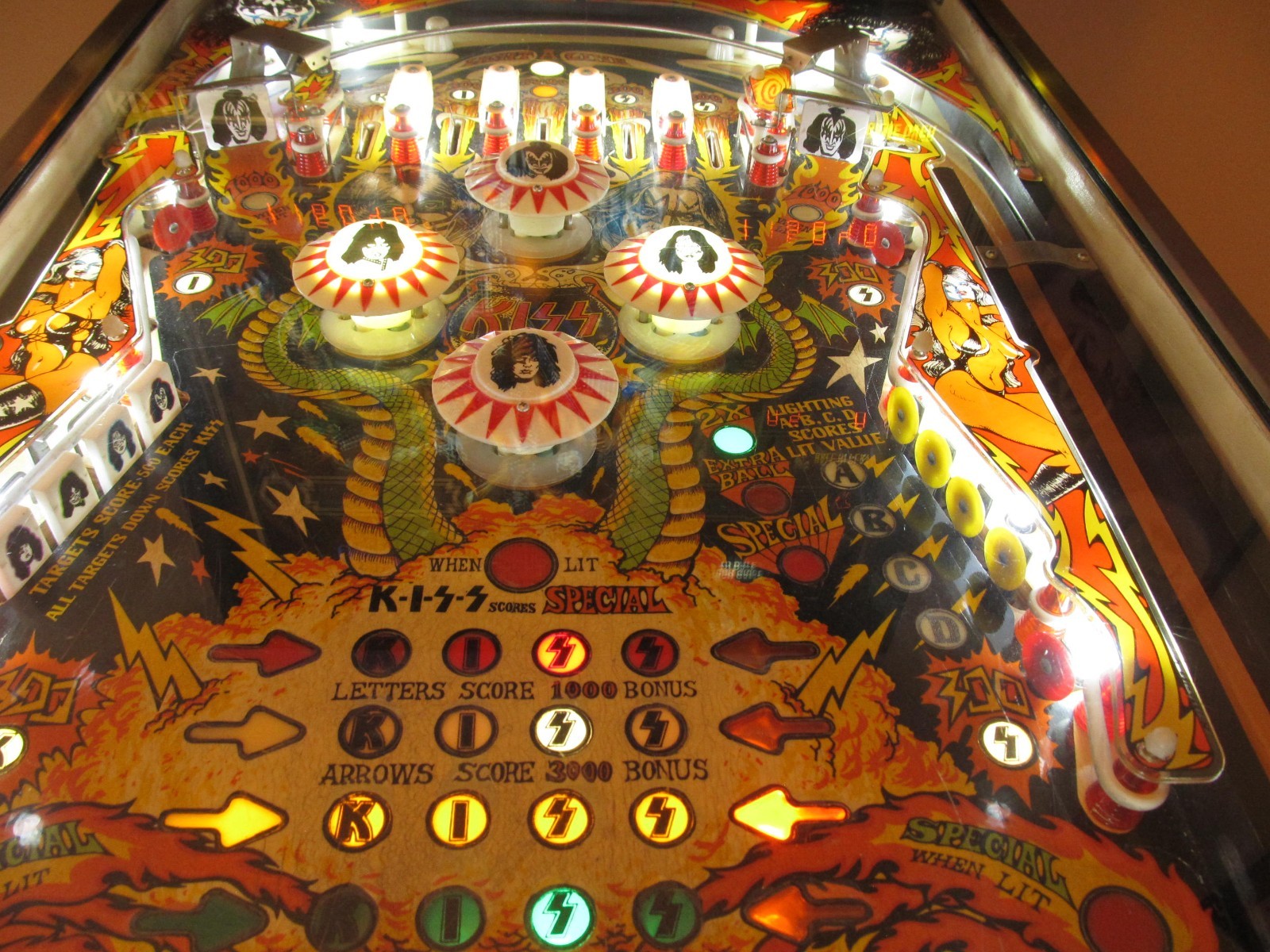 Bally 1978 "KISS" Original Classic Pinball Machine