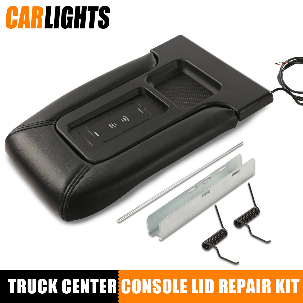 Wireless Charging Armrest Center Console Lid New Fit For 99-07 Silverado Sierra