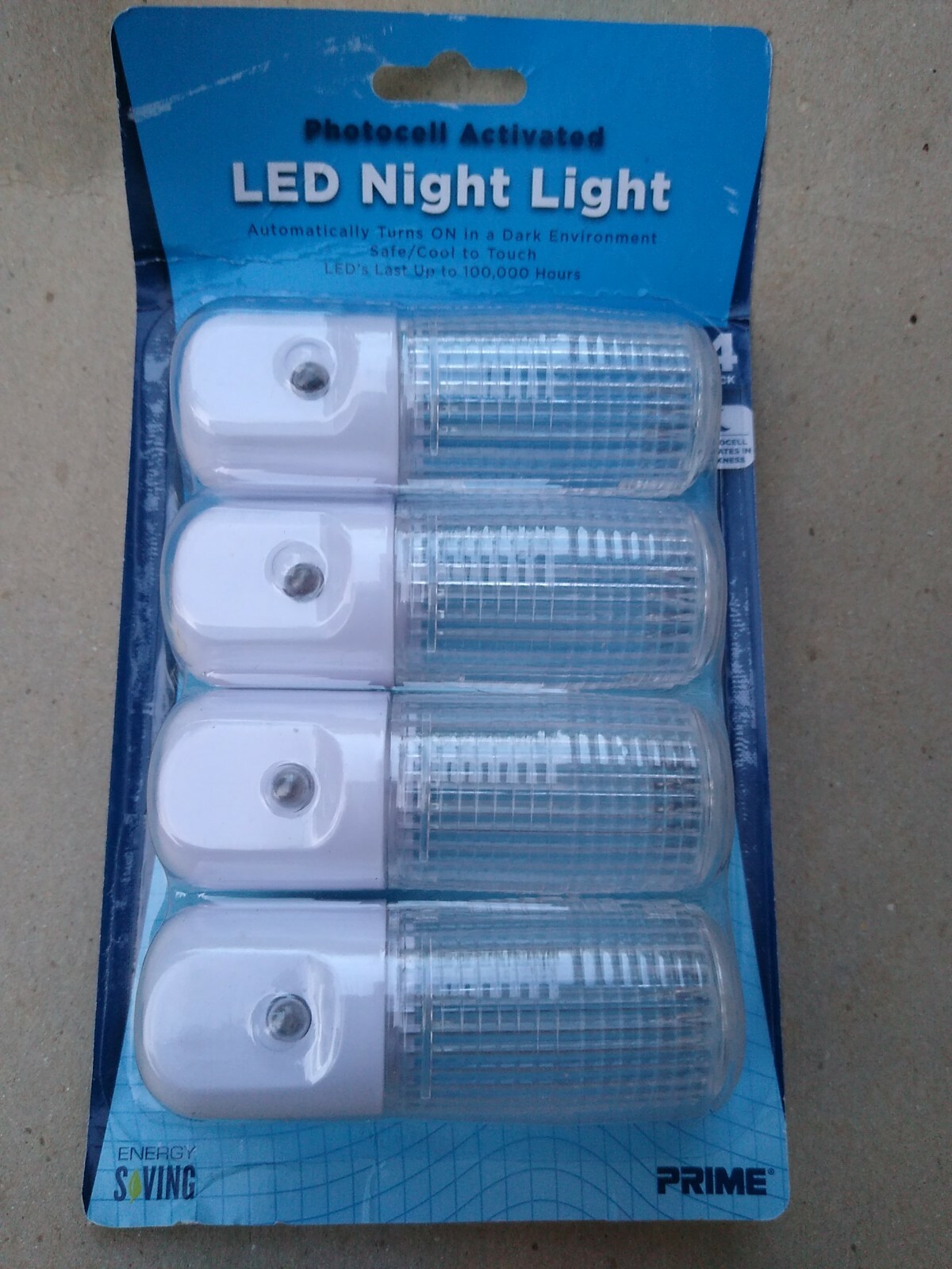 Part Nlae334P 4 Pack Led Nightlight, by Prime Wire & Cable, Single Item, Great V