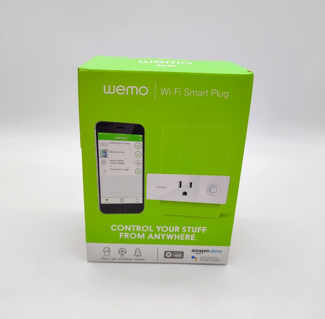 Belkin WEMO Smart Outlet Plug Wi-Fi Enabled - White (F7C063)