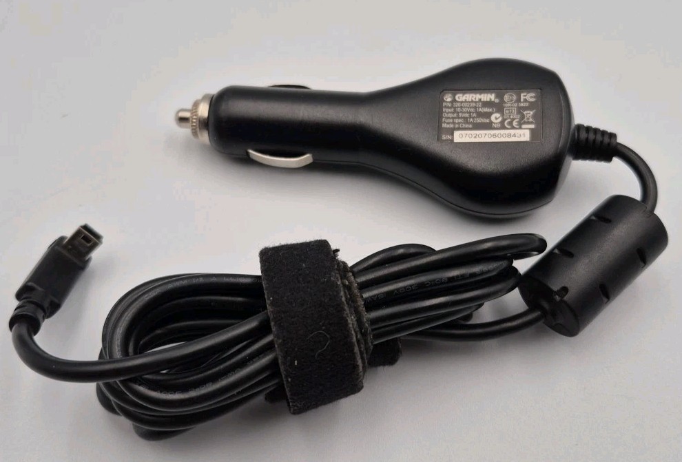 Genuine Garmin GPS Car Charger Power Adapter 320-00239-22