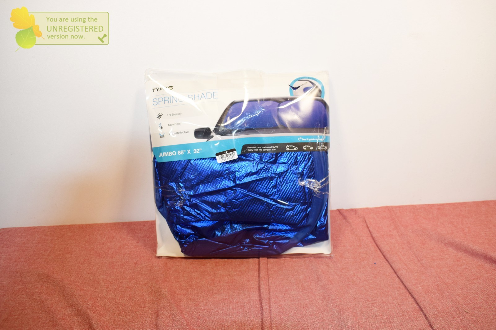 Type S Jumbo Fashion Reversible Spring Shade Blue/Silver 68x32"