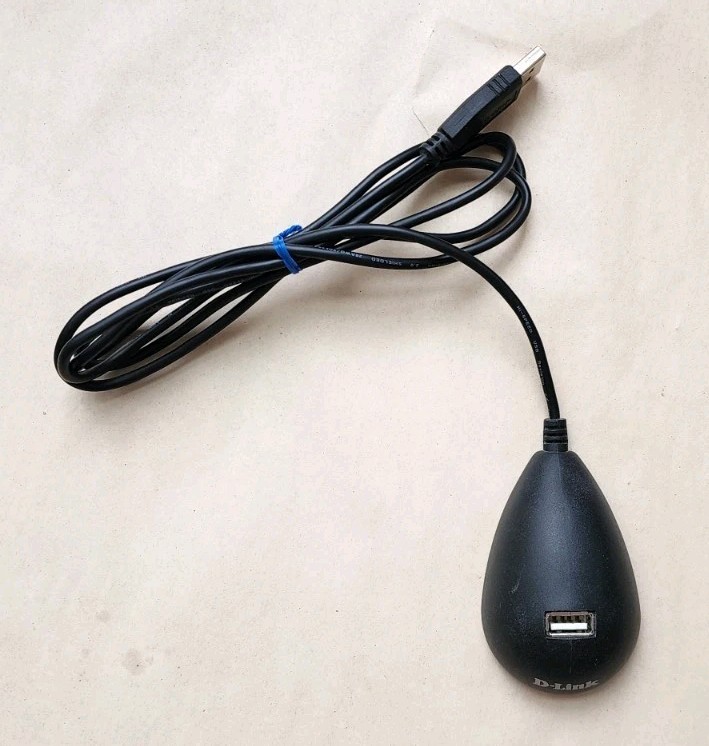 D-Link WUA-2340 Wireless USB WiFi Adapter w/ Base Stand Dock Cradle - Tested